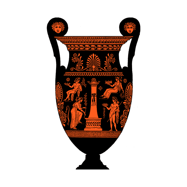 Red Figure Ancient Greek Urn Volute Krater by WillowNox7