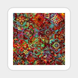 Bohemian hippie boho tie dye design Magnet