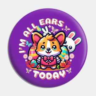 Corgi Easter Puns Pin