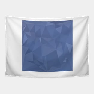 Steel Blue Abstract Low Polygon Background Tapestry