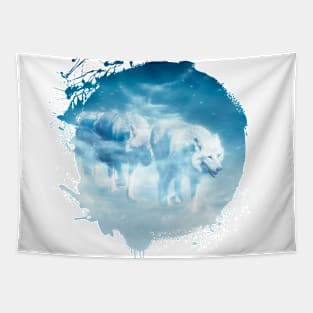 White Wolf Animal Wildlife Jungle Nature Free Adventure Discovery Tapestry