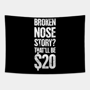 Funny Broken Nose Get Well Soon Gift Tapestry