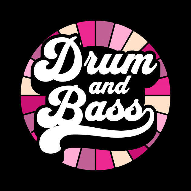 DRUM AND BASS  - Color Wheel (purple/pink)) by DISCOTHREADZ 