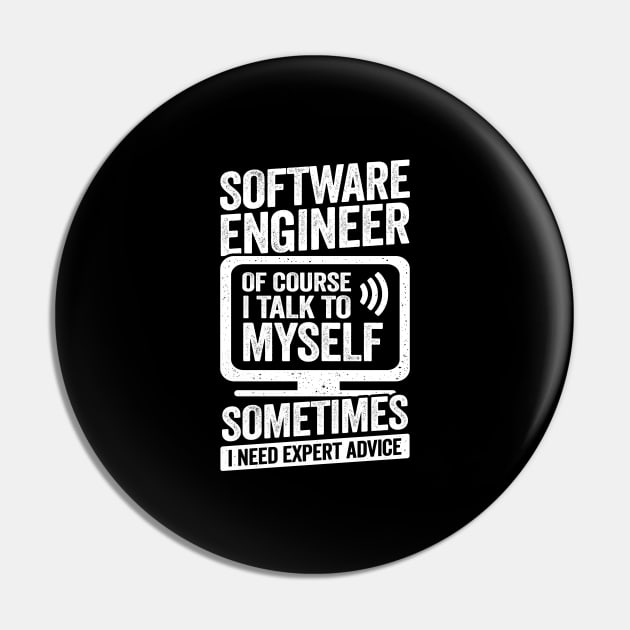 Funny Programming Software Engineer Gift Pin by Dolde08