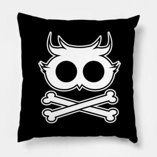 Owl Cross Bone Pillow