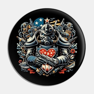 Fallout brotherhood of steel armor Pin