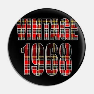 Vintage 1968 Retro 60's 50th Birthday Gift Pin