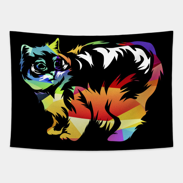 Manx Cat Manx Cat Tapestry Teepublic