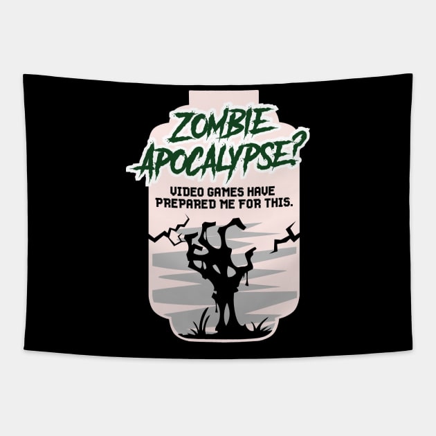 Funny Zombie Shirts nerd geek joke gift Tapestry by biNutz