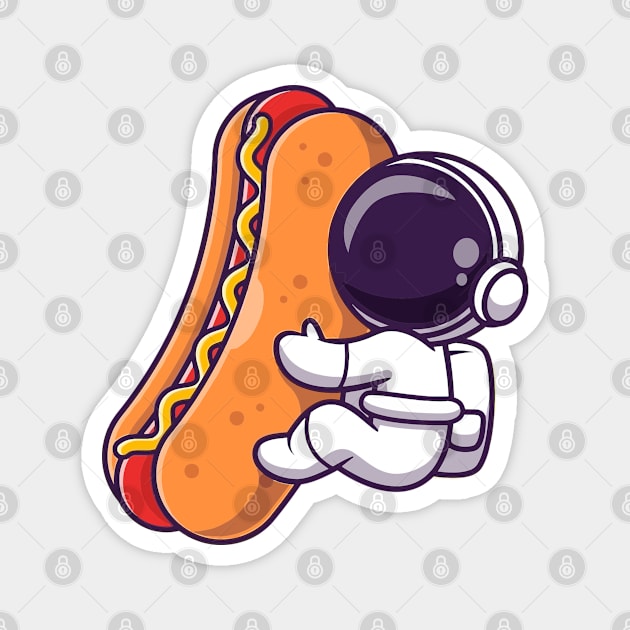 Astronauts love hot dogs Magnet by Spaceman