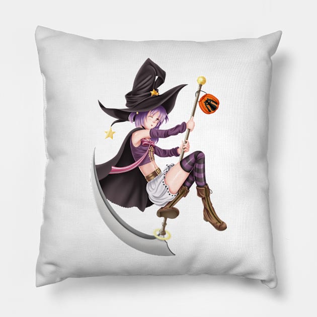 Karin Halloween Pillow by Antonydraws