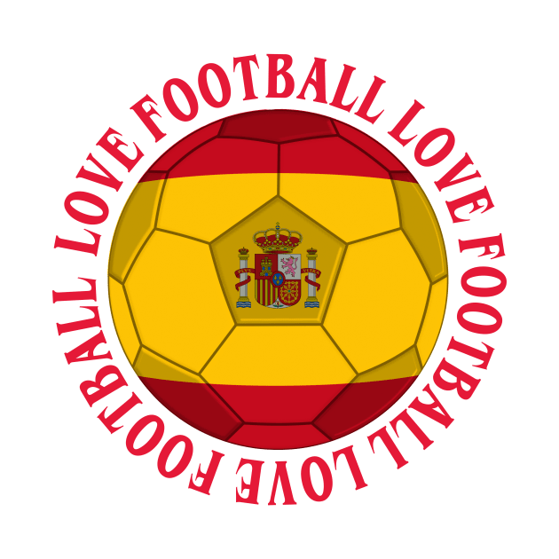 SPAIN- Spanish Coat of arms Football Soccer Icon by IceTees