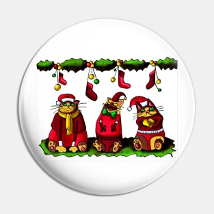 Christmas cats Pin