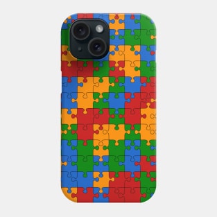 Colorful Puzzle Pattern Phone Case