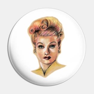 Lucy Colored Pencil Drawing Pin