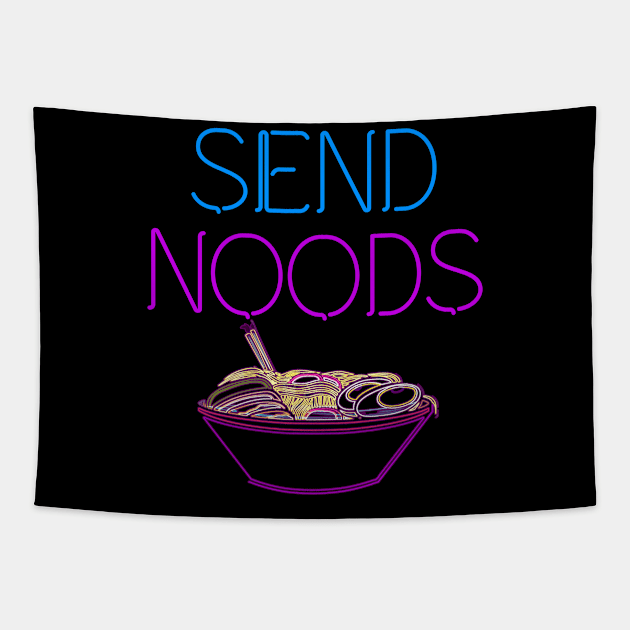 Send Noods Noodles Ramen Tapestry by Swagazon