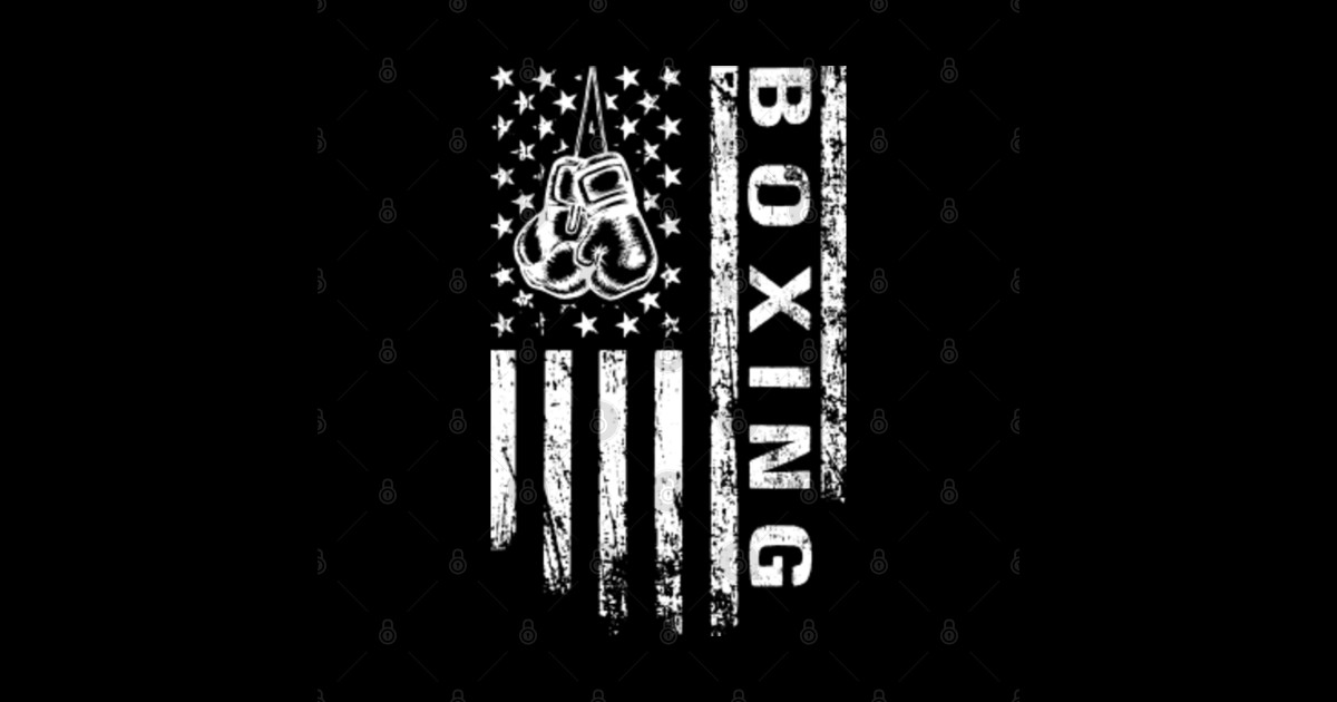 Boxing Flag - Boxing Flag - Sticker | TeePublic