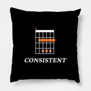 B Consistent B Guitar Chord Tab Dark Theme Pillow