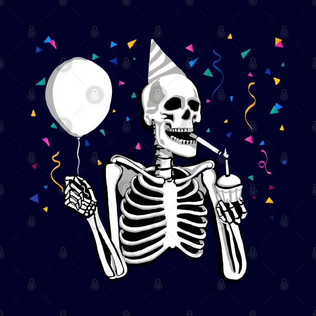 Skeleton party - this celebration is totally dead - phantom fiesta by SmerkinGherkin