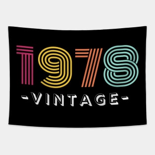 Vintage 1978  Retro Shirt Design Tapestry