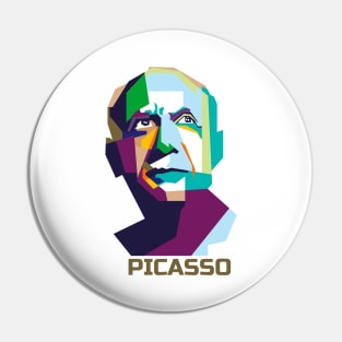 Pablo Picasso In WPAP Pin