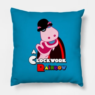 A Clockwork Rainbow Pillow