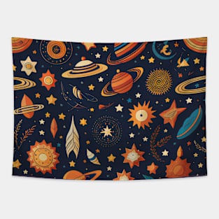 Space Pattern 3 Tapestry