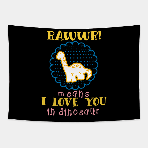 Cute Dinosaur Tapestry by Imutobi