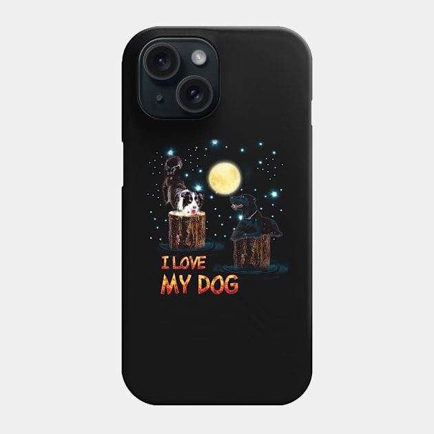 I love my dog Phone Case by Printashopus