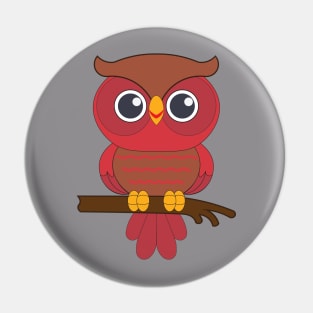 red owl Pin