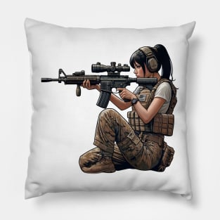 Tactical Girl Pillow