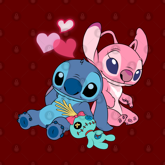 Stitch & Angel 2 - Lilo And Stitch - Pin | TeePublic