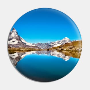 Matterhorn mirroring Swiss Alps / Swiss Artwork Photography Pin