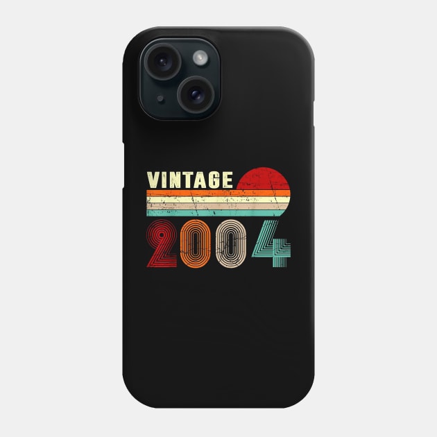 Vintage 2004 Funny 16 Years Old Boys and Girls 16th Birthday T-Shirt Phone Case by dannetee