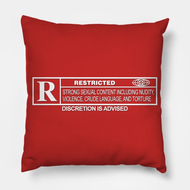 Rated R Pillow by ModernPop