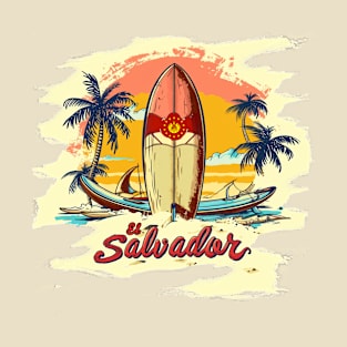 Surf City El Salvador El Sunzal SV Sivar Salvadorian playas T-Shirt