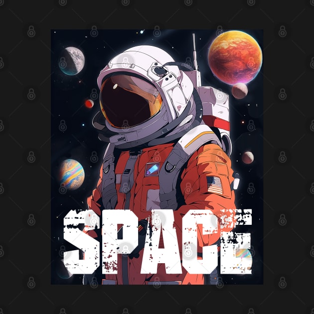 Space - Anime astronaut universe Lover by GothicDesigns