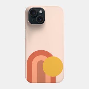 Rainbow with Sun Phone Case