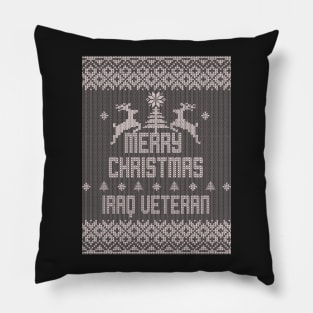 Merry Christmas IRAQ VETERAN Pillow