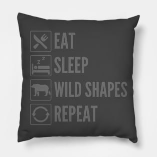 Eat, Sleep, Wild Shapes, Repeat - Druid Class Spells Pillow