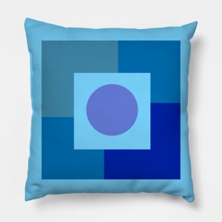 Abstract blue tones Pillow