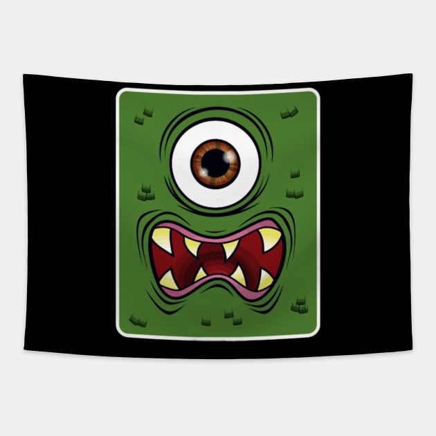 One eye Monster Tapestry by tzolotov