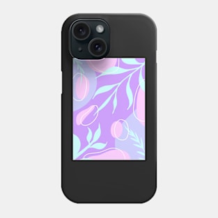 Purple Abstract Shape Phone Case