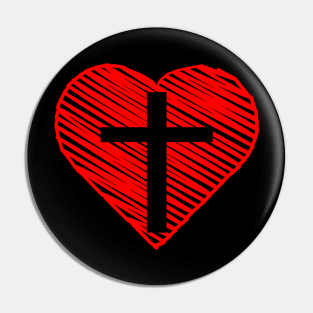 Jesus Heart Costume Gift Pin