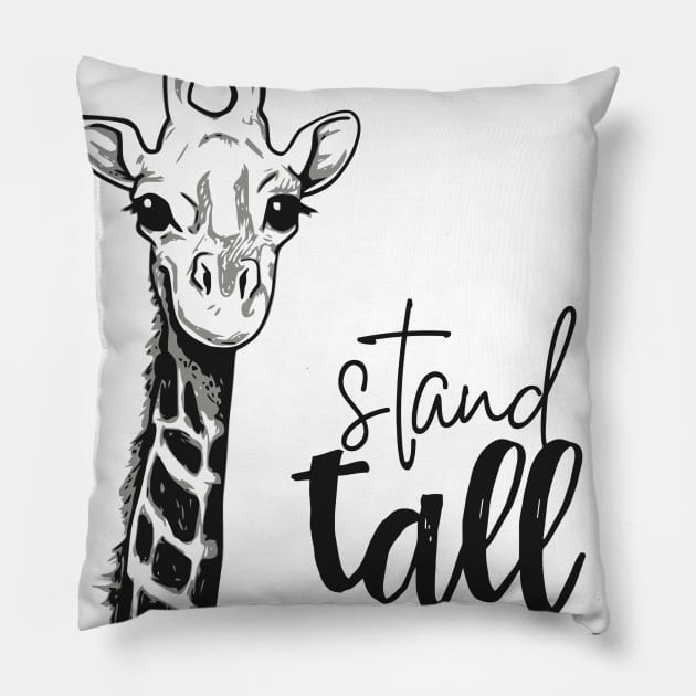 Stand Tall Giraffe Pillow by MiniMoosePrints
