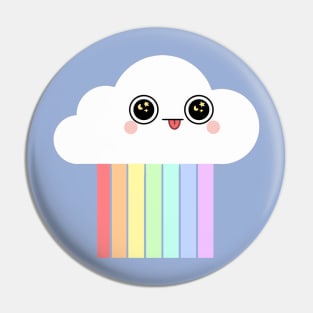 Rainbow Cloud Pin