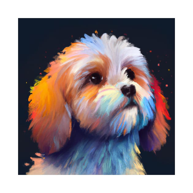 Cute Cavoodle Drawing by Play Zoo