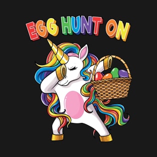 Dabbing Unicorn Easter Egg Hunt T-Shirt