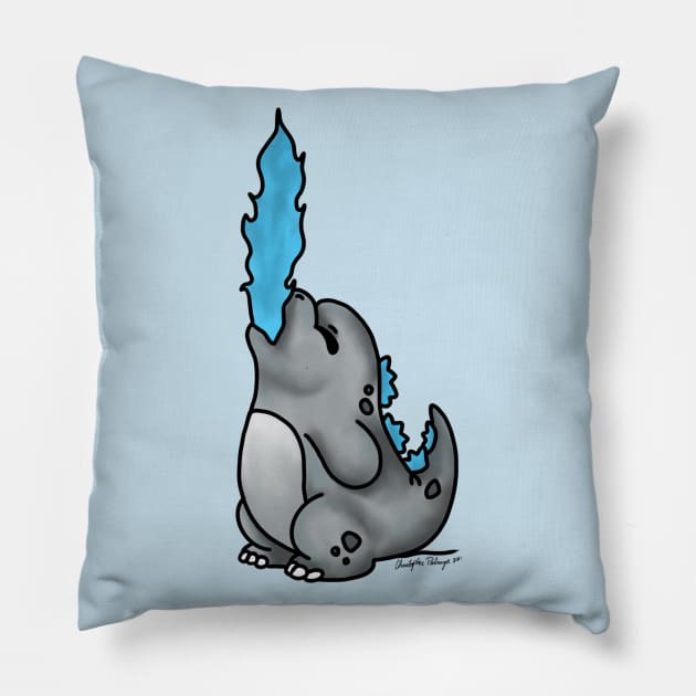 Godzilla Pillow by Kitopher Designs