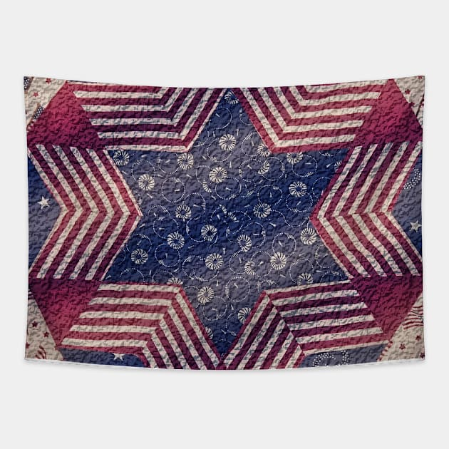 Patriotic Americana pattern Tapestry by artsytee